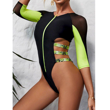 Long Sleeve One-Piece Wetsuit/Swimwear-STYLEGOING