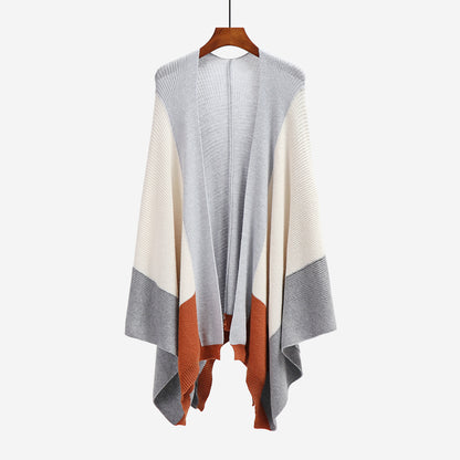 Plus Sizes Women Plaid Knitting Cardigan Coat