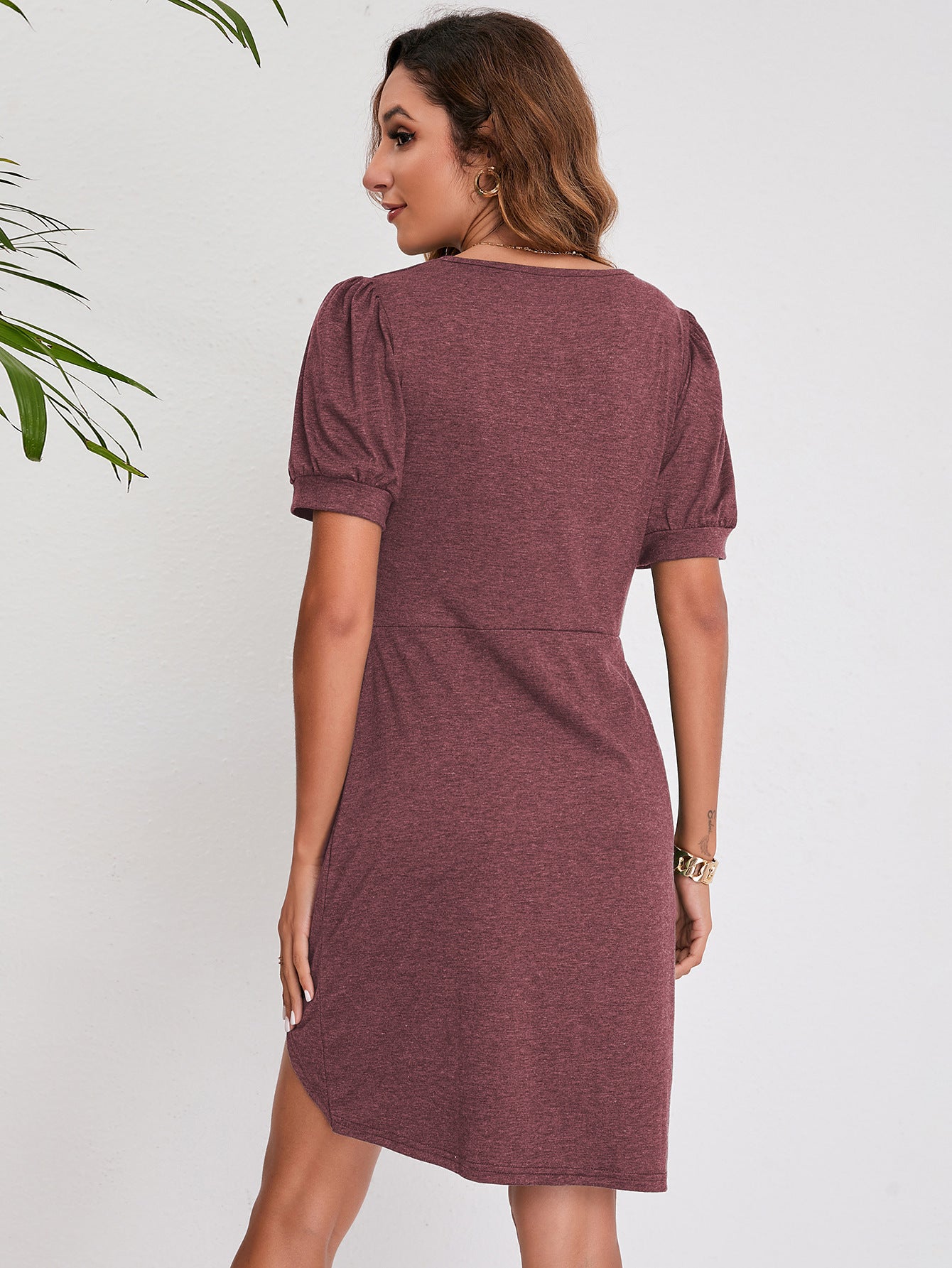 Summer Irregular Round Neck Women Dresses