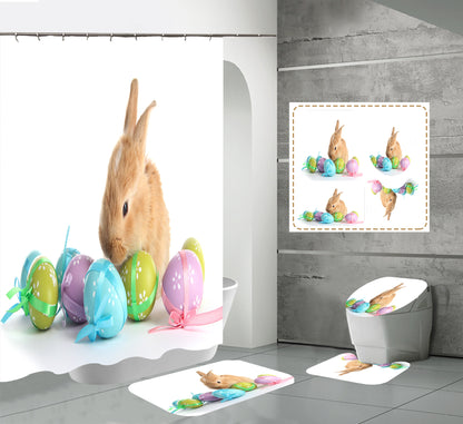 Happy Easter Day Shower Curtain Sets
