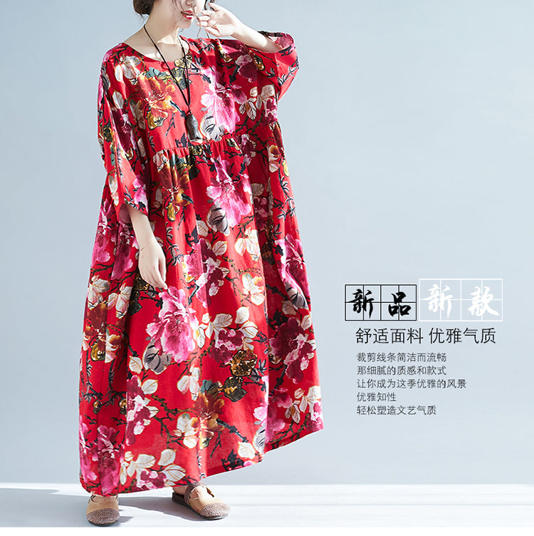 Women Plus Sizes Long Dresses