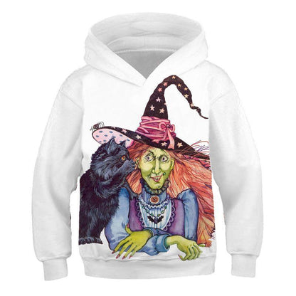 3D Print Halloween Cartoon Cat Hoodies-STYLEGOING