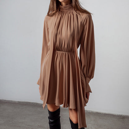 Elegant Bowknot Chiffon A Line Mini Dresses