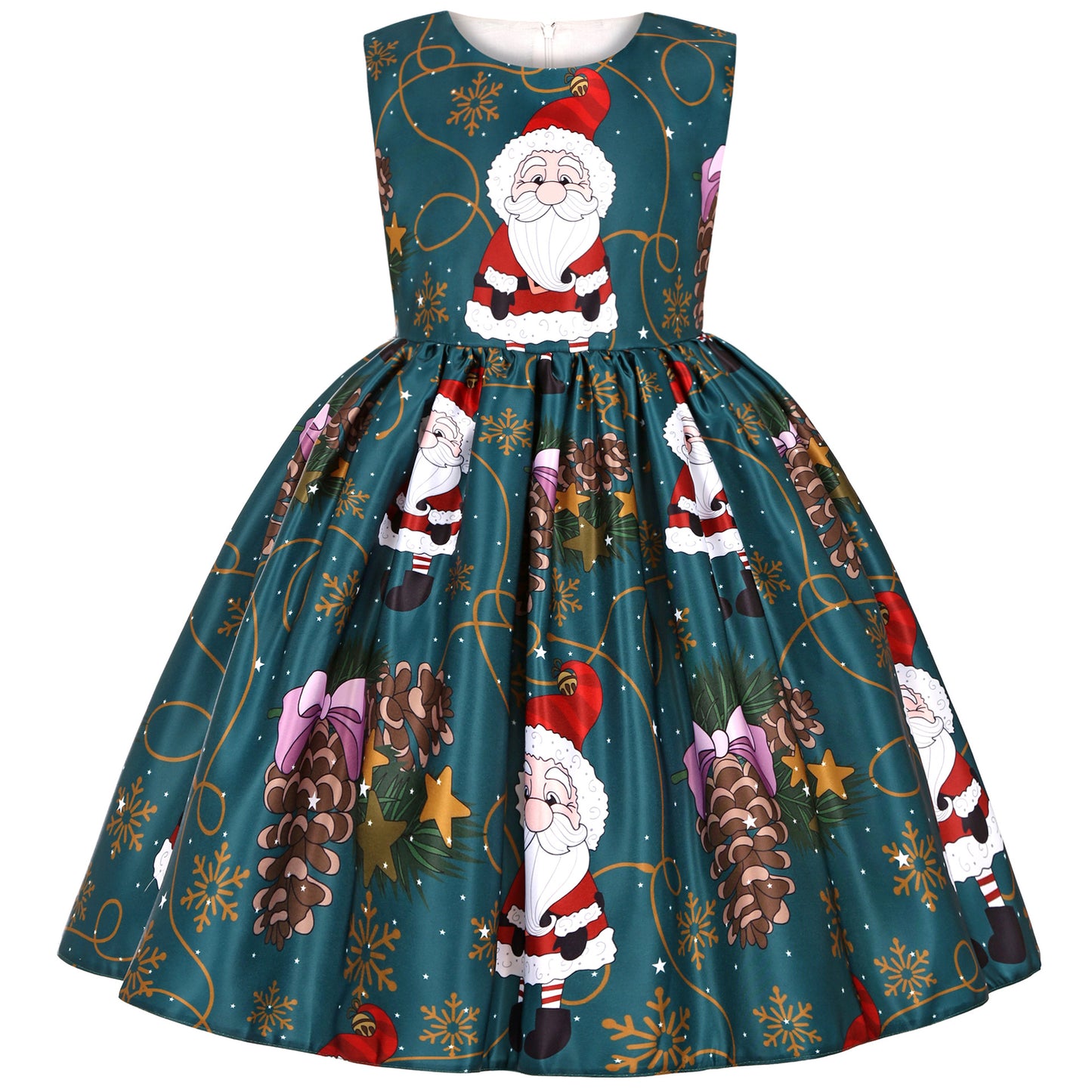 Merry Christmas Butterfly Kids Party Dresses