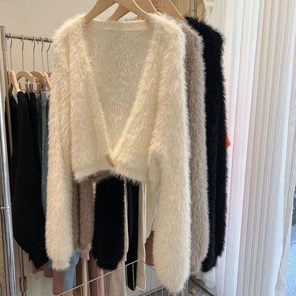 Fashion Short Knitted Mink Coats