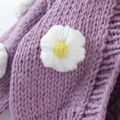 Lovely Handmade 3D Design High Waist Short Sweaters
