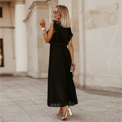 Casual Chiffon Sleeveless Women Long Maxi Dresses