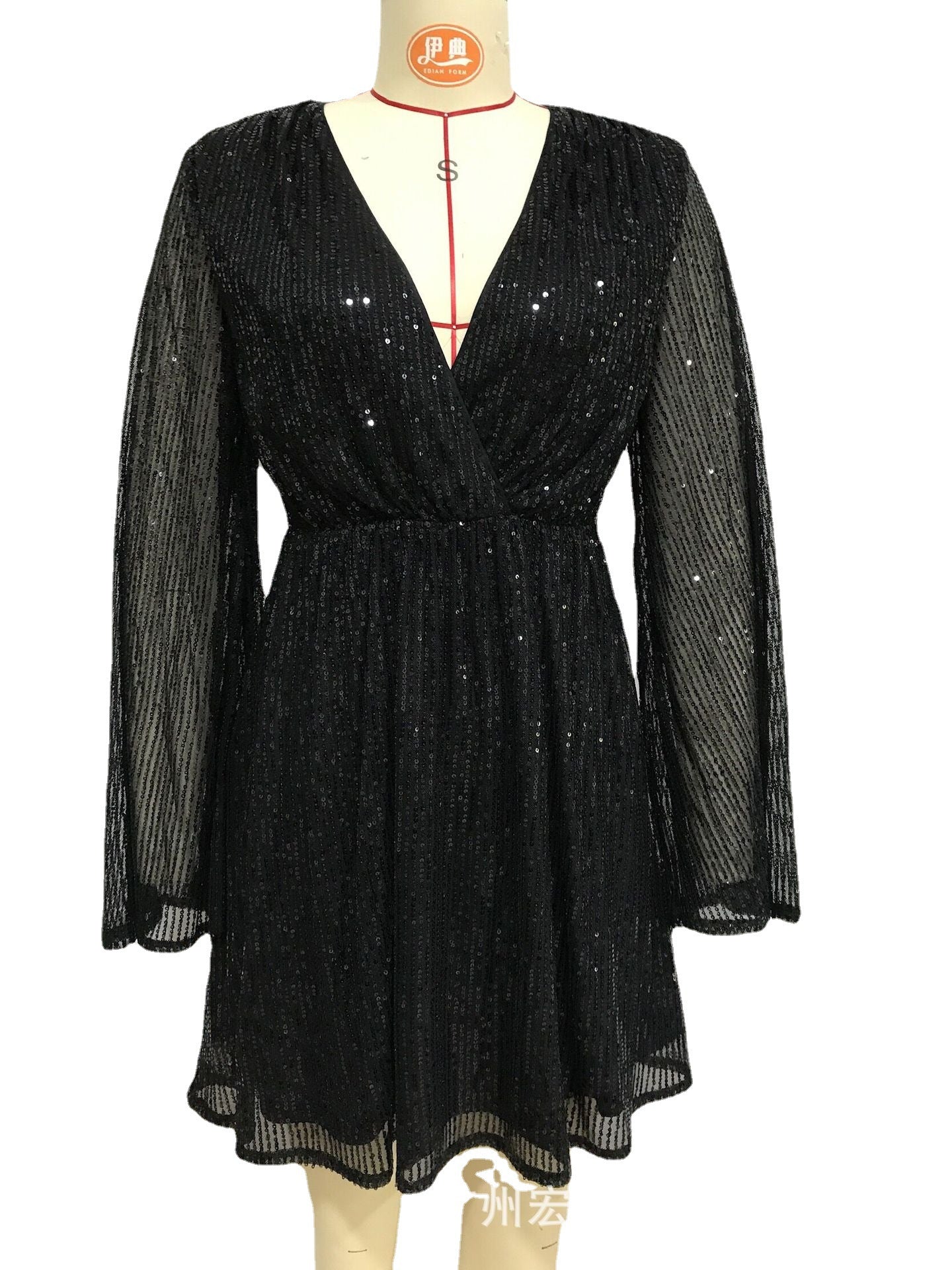 Sexy Sequined Party Little Black Dresses
