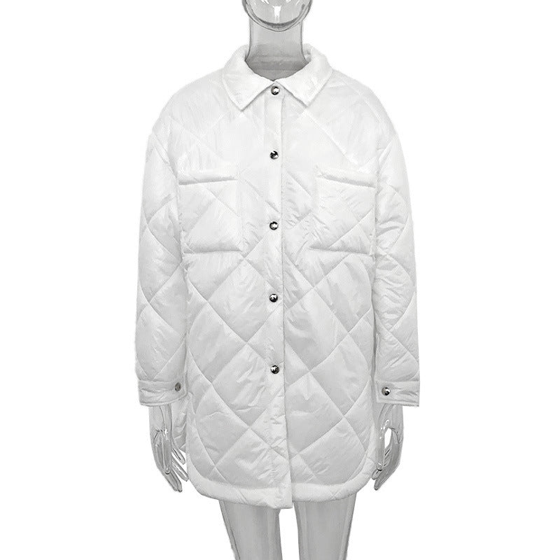 Winter Cotton Colorful Overcoats for Women