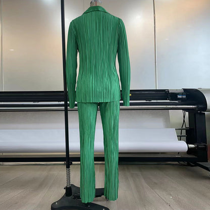 Casual Summer Long Sleeves Shirts and Pants Sleepwear
