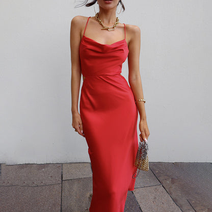 Sexy Backless Bandage Summer Slip Dresses