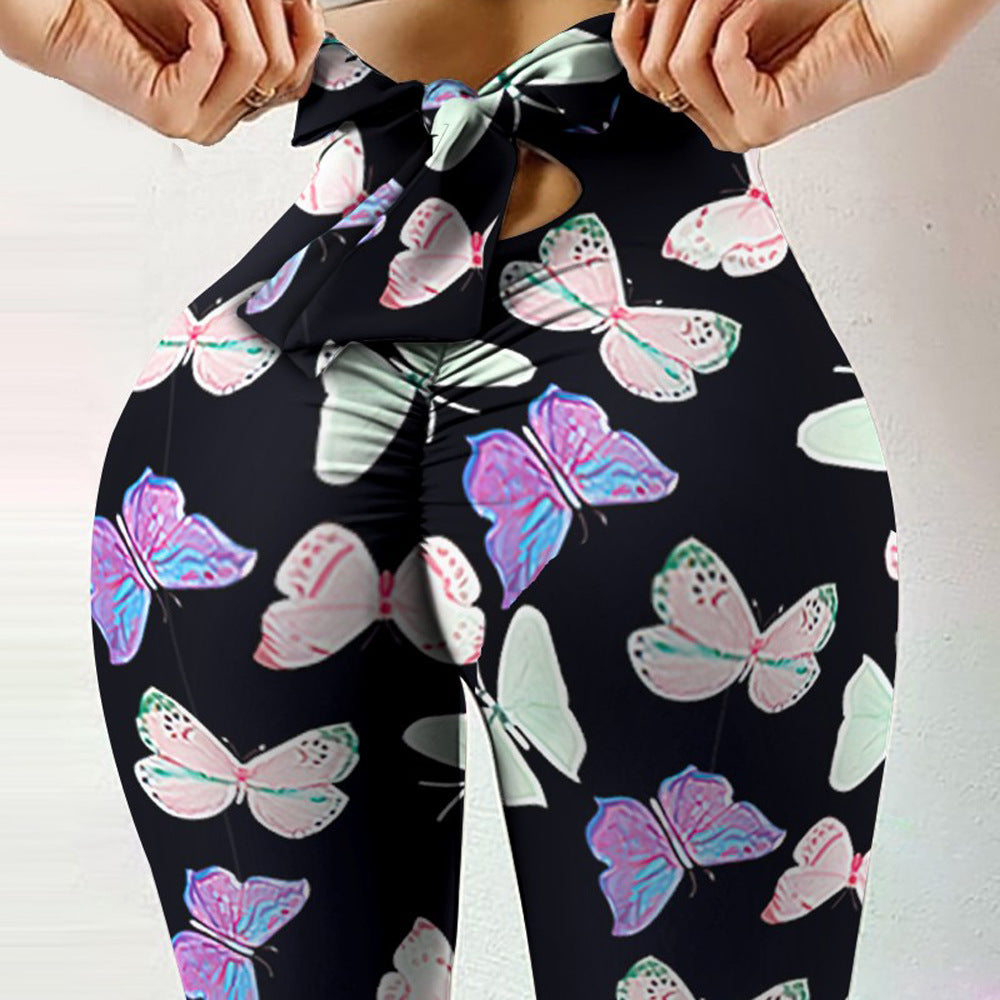 Sexy Butterfly Design Sports Leggings