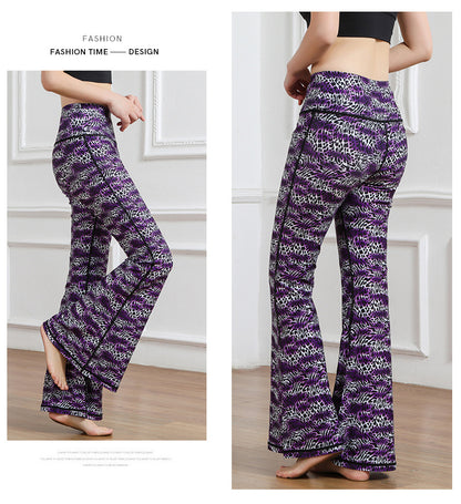 Casual High Waist Trumpet Yoga Pants for Women