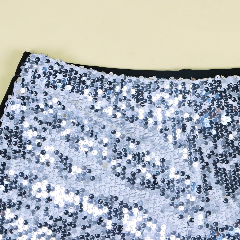 Sexy Bodycon Sequined 3pcs Short Dresses-STYLEGOING