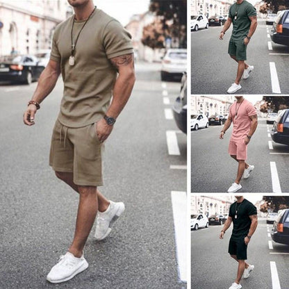 Men's Short Sleeves T-shirts&Pants Suits-STYLEGOING