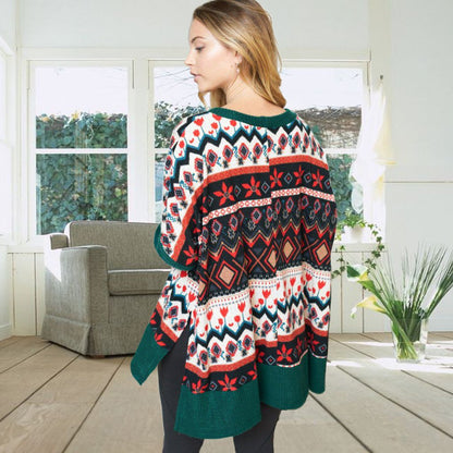 Christmas Long Sleeves Knitting Fall Sweater