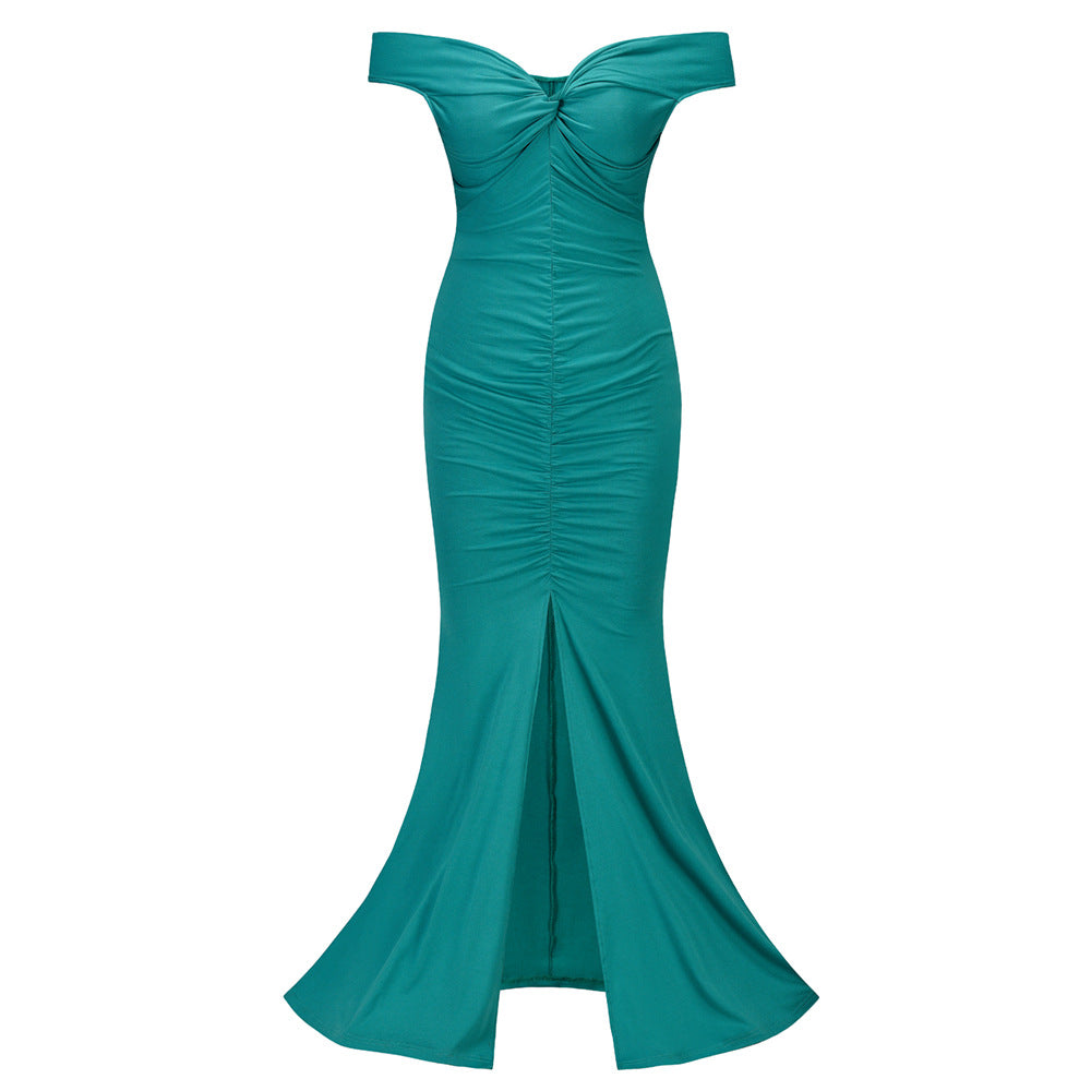 Sexy Backless Slim Women Evening Party Dresses