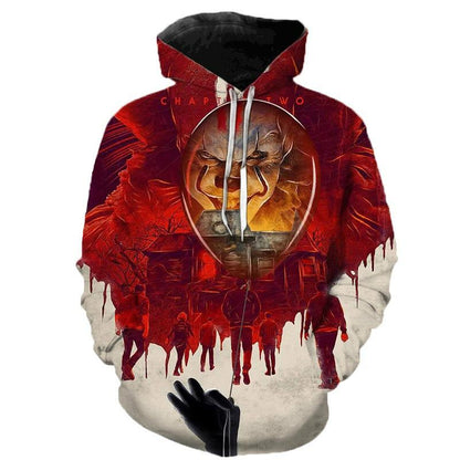 Halloween Clown 3D Prints Casual Hoodies-STYLEGOING