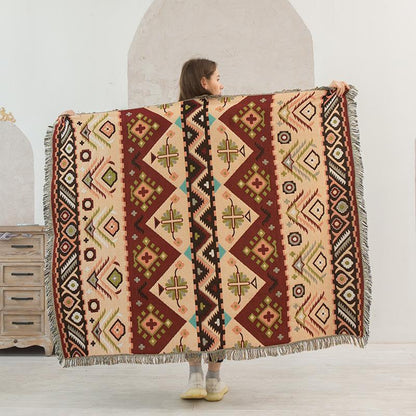 Geometry Pattern Double Side Sofa Blanket--Free Shipping at meselling99