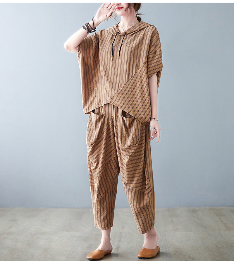 Summer Two Pieces Tops and Harem Pants