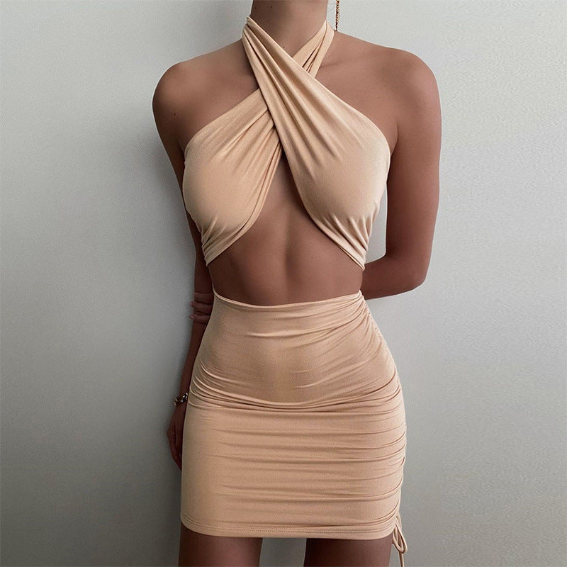Sexy Halter Backless Summer Bodycon Dresses