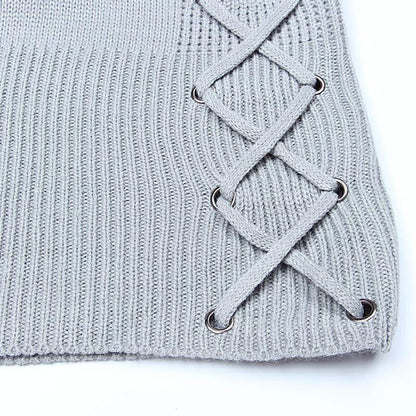 Fall/winter V Neck Tight Sweaters-STYLEGOING