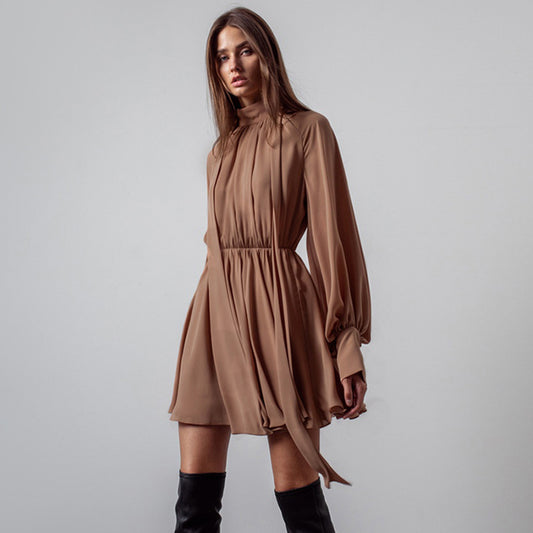 Elegant Bowknot Chiffon A Line Mini Dresses