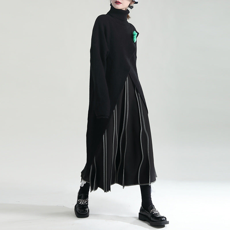 Elegant Women Long Knitting Cozy Dresses