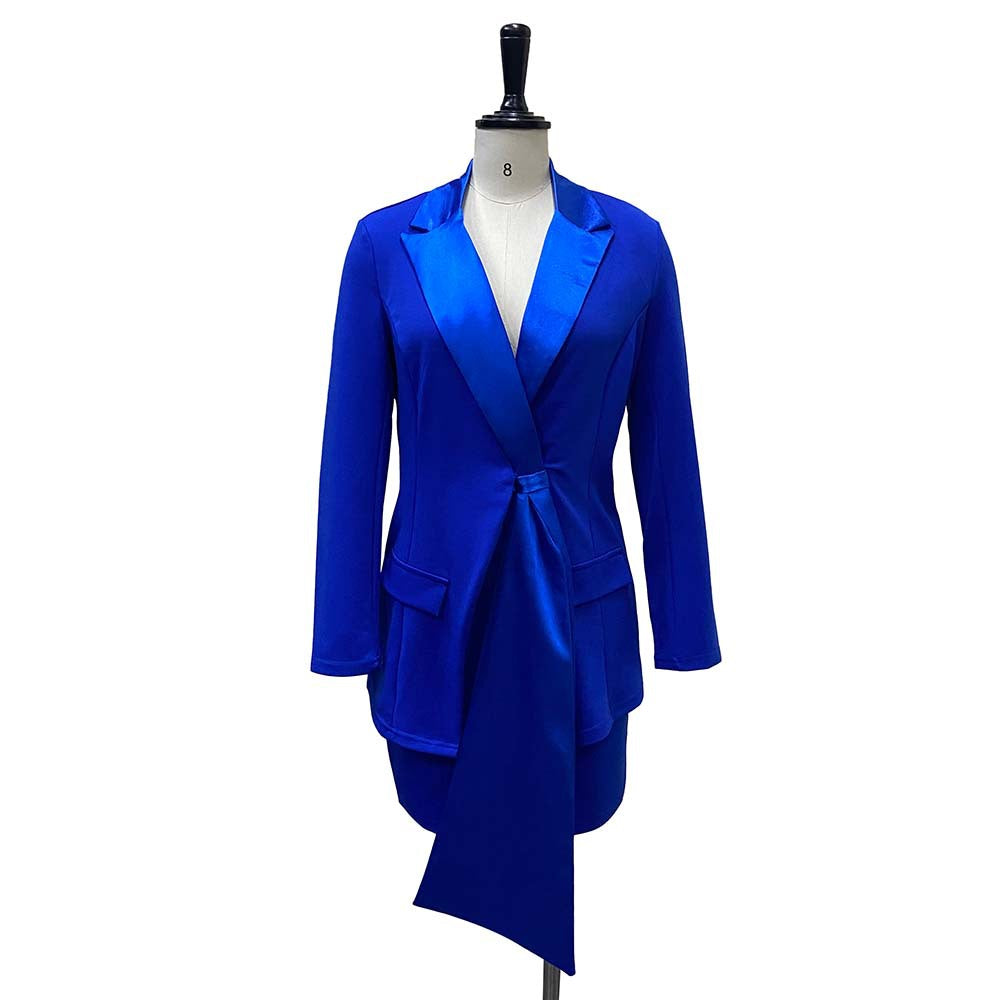 Elegant Women Two Pieces Blazer and Skirts for Women