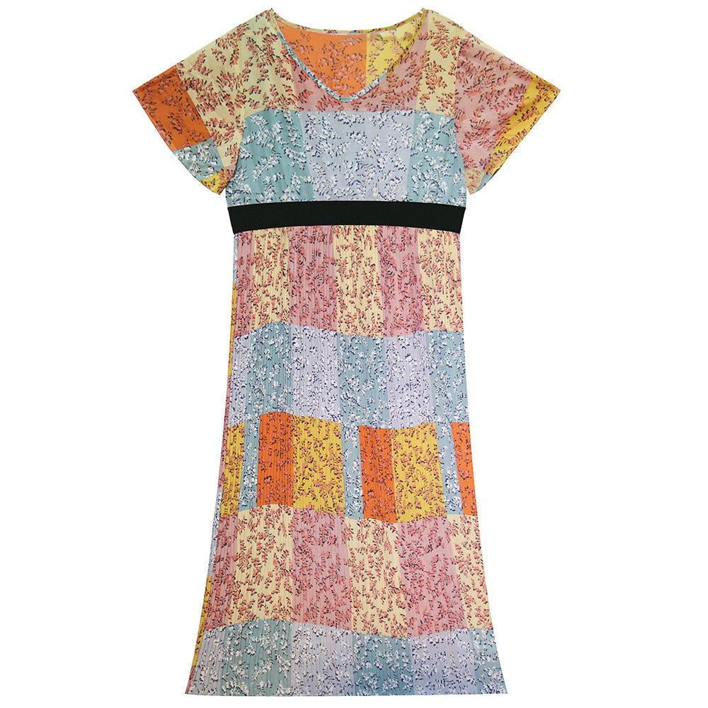 Summer Leisure Short Sleeves Women Plus Sizes Dresses