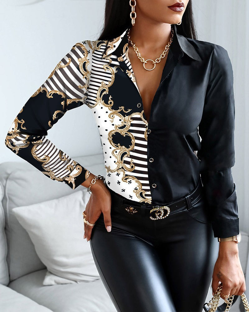 Vintage Fall Long Sleeves Shirts for Women