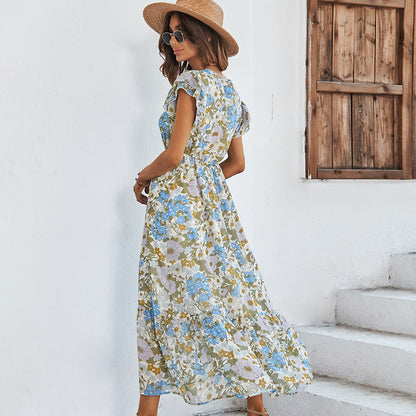 Casual Summer Daily Short Sleeves Sun Dresses
