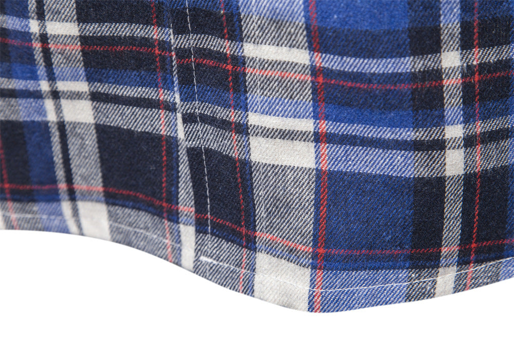 Fall Plaid Long Sleeves Shirts for Men