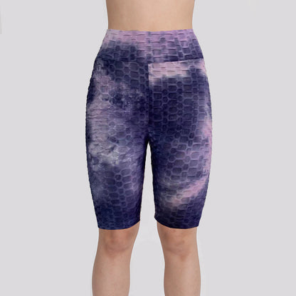 Women Dyed Sports Yoga Five Cents Pants