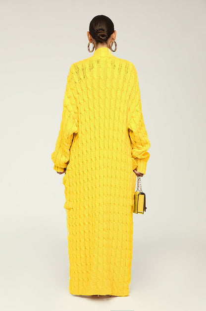 Casual Long Knitted Cardigan Overcoats for Women