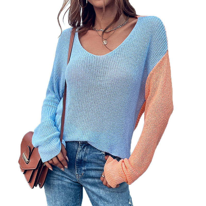 Sexy Summer Backless Design Knitting Sweaters