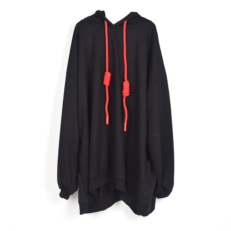 Black Long Sleeves Winter Hoodies for Women