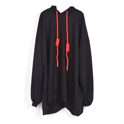 Black Long Sleeves Winter Hoodies for Women