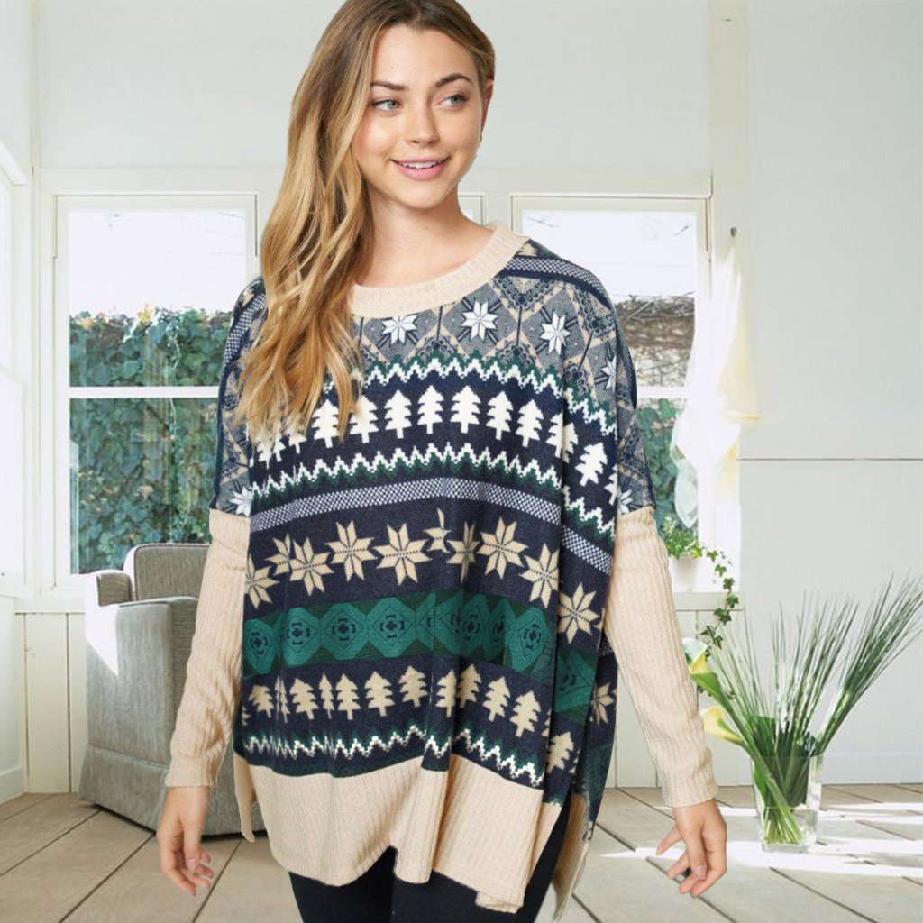 Christmas Long Sleeves Knitting Fall Sweater