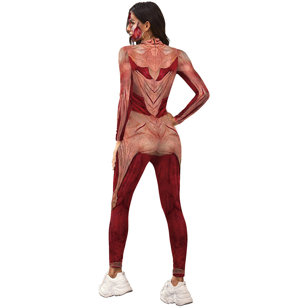 3D Human Muscle Cosplay Jumpsuits
