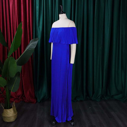 Summer Sexy Off The Shoulder Stapless Long Dresses
