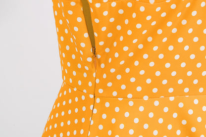 Vintage Polk Dot Women Dresses