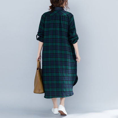 Vintage Plus Sizes Long Sleeves Shirts Dresses