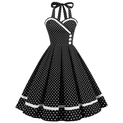 Vintage Sleeveless Halter Dresses
