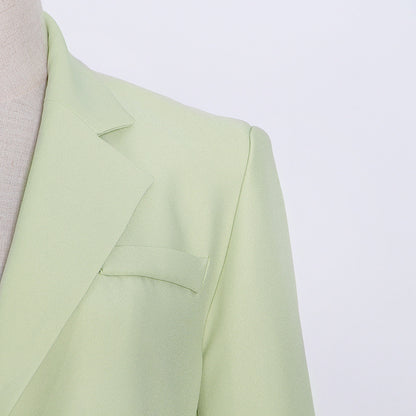 Designed Sexy Back Chains Blazer Coats for Women
