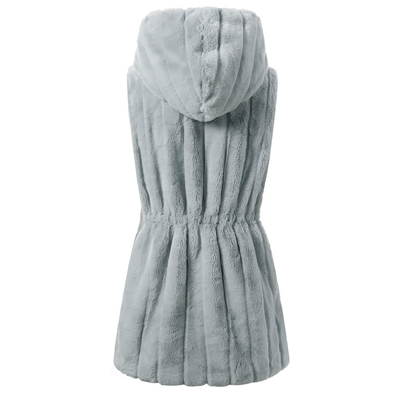 Fashion Artificial Fur Winter Sleeveless Vest