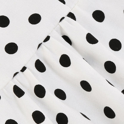 Vintage Sleeveless Polka Dot Dresses