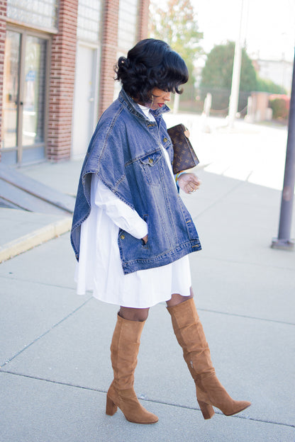 Casual Women Irregular Denim Vest