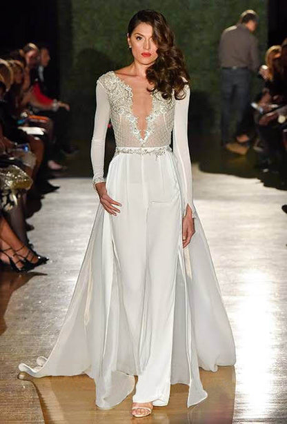 Sexy Lace Party White Jumpsuits