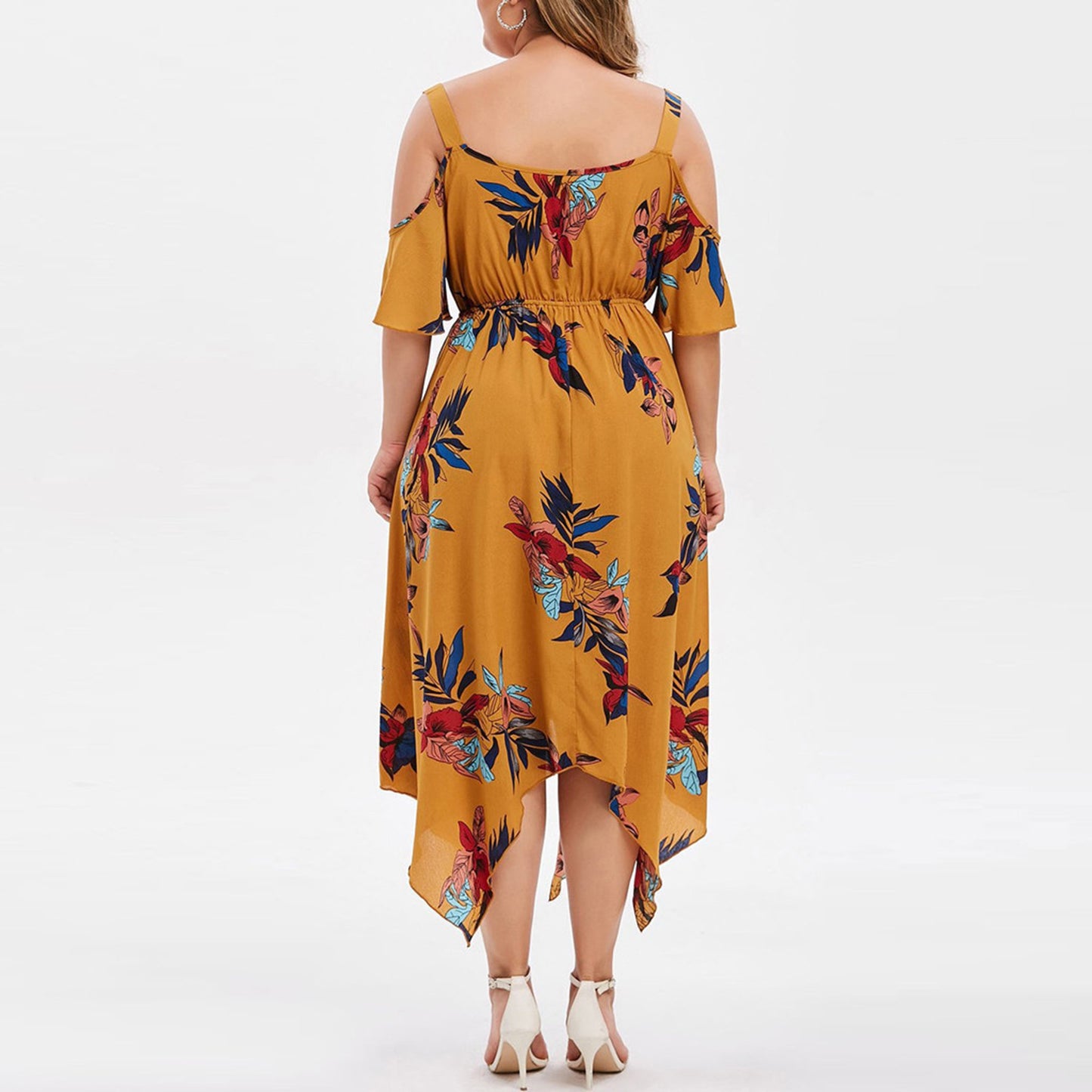 Summer Chiffon Women Plus Sizes Dresses